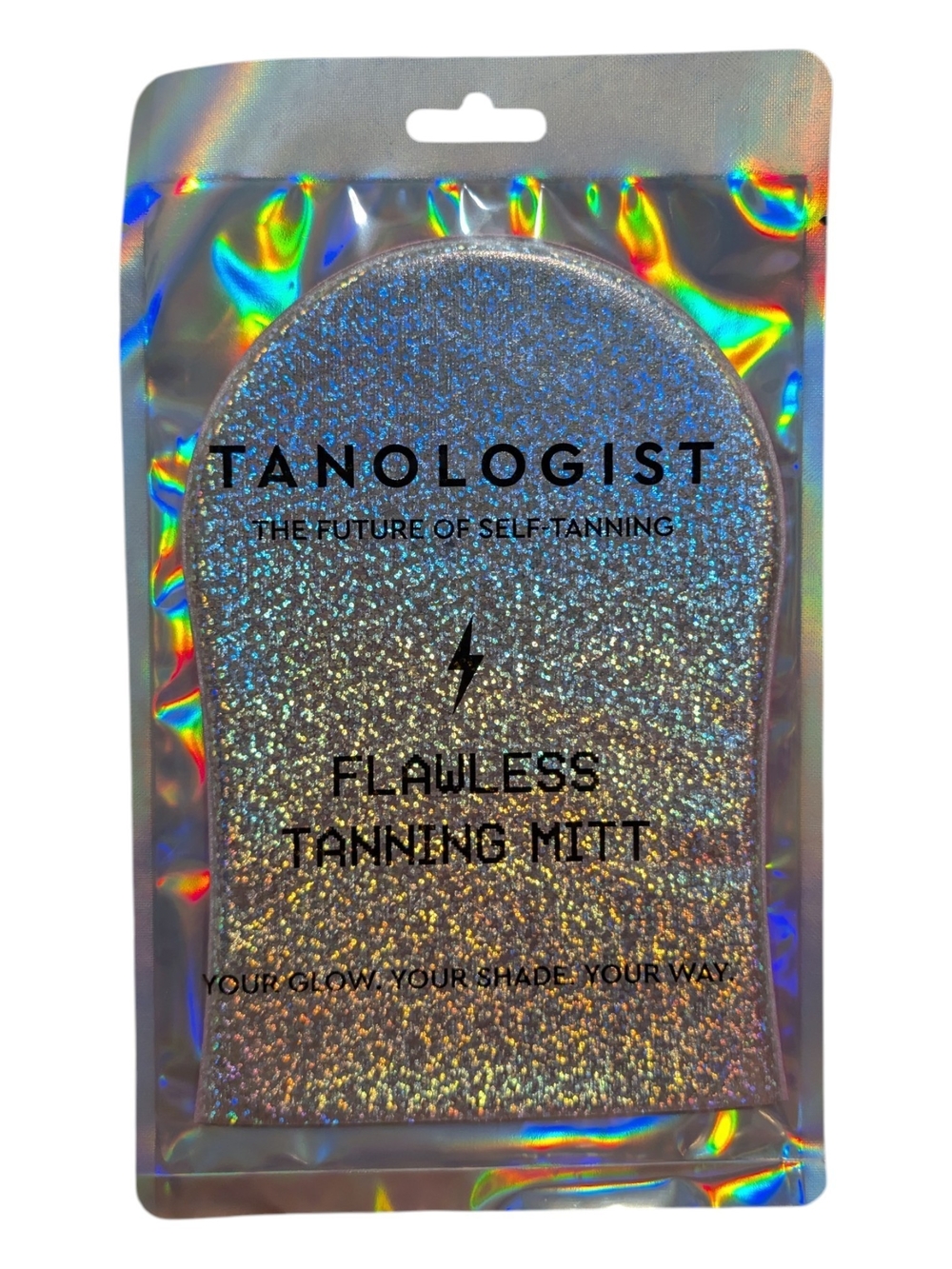 Tanologist Flawless Tanning Mitt - Silver Glitter